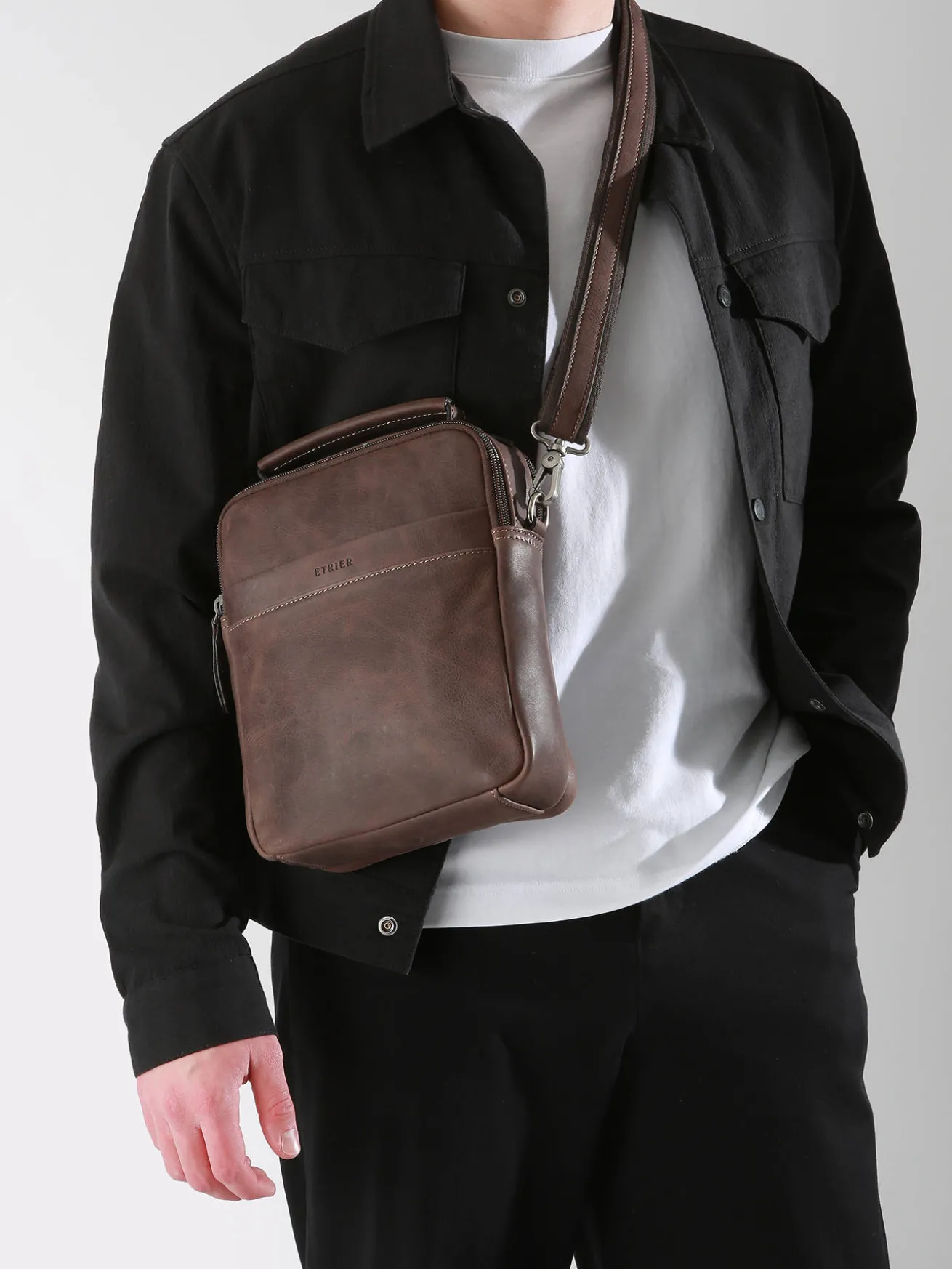Sac bandoulière Spider cuir ETRIER