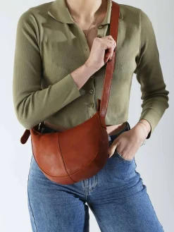 Sac bandoulière Stina cuir PIECES