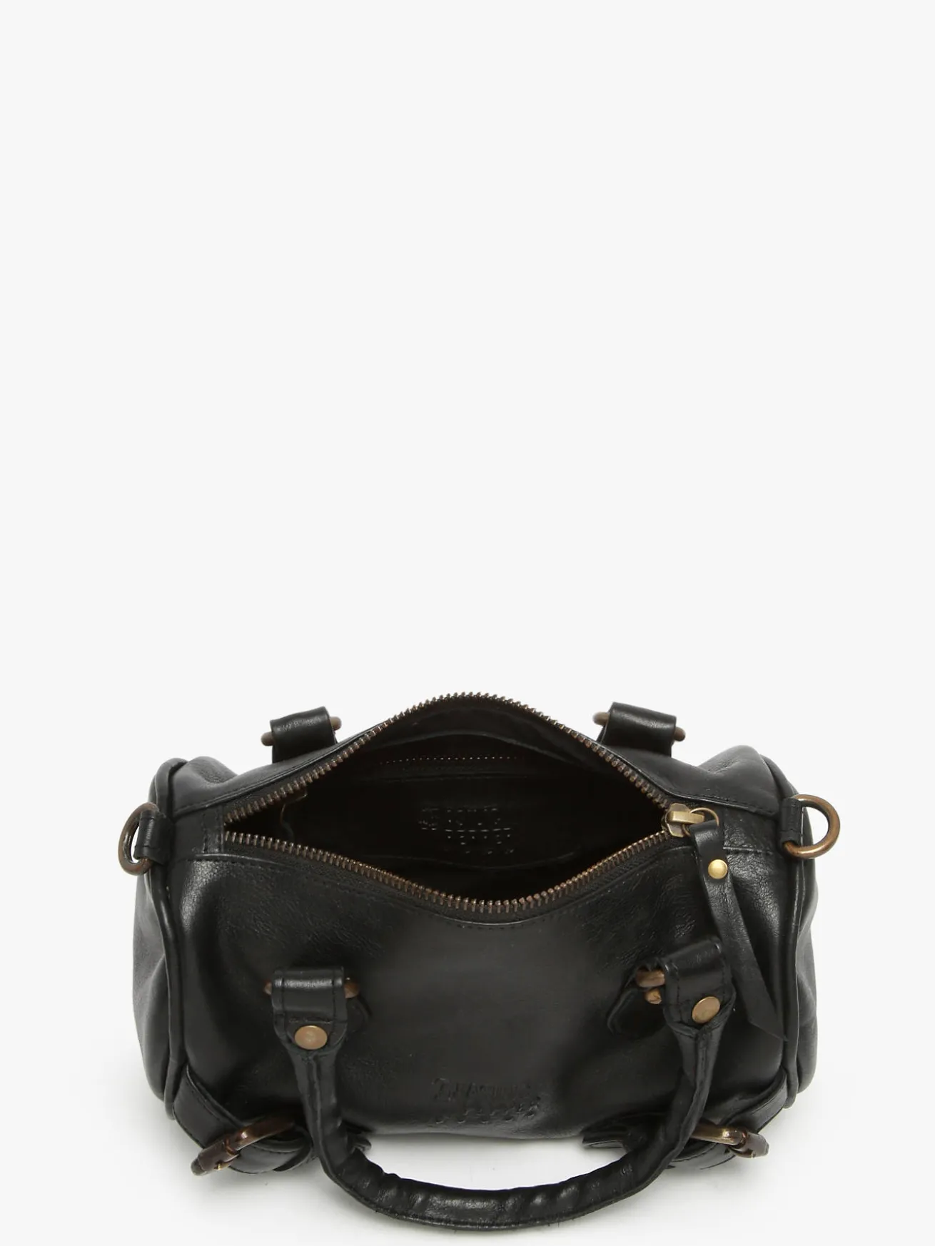 Sac bandoulière Strappy cuir BASILIC PEPPER