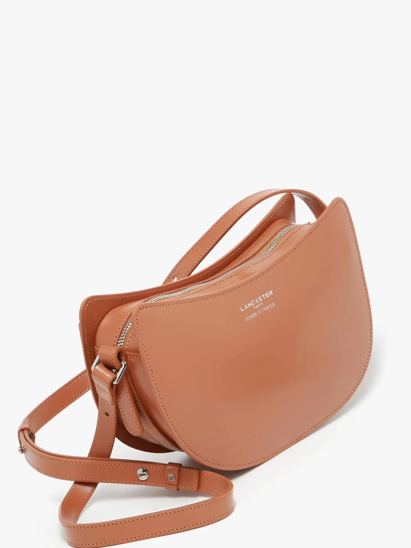 Sac bandoulière Suave lune cuir LANCASTER