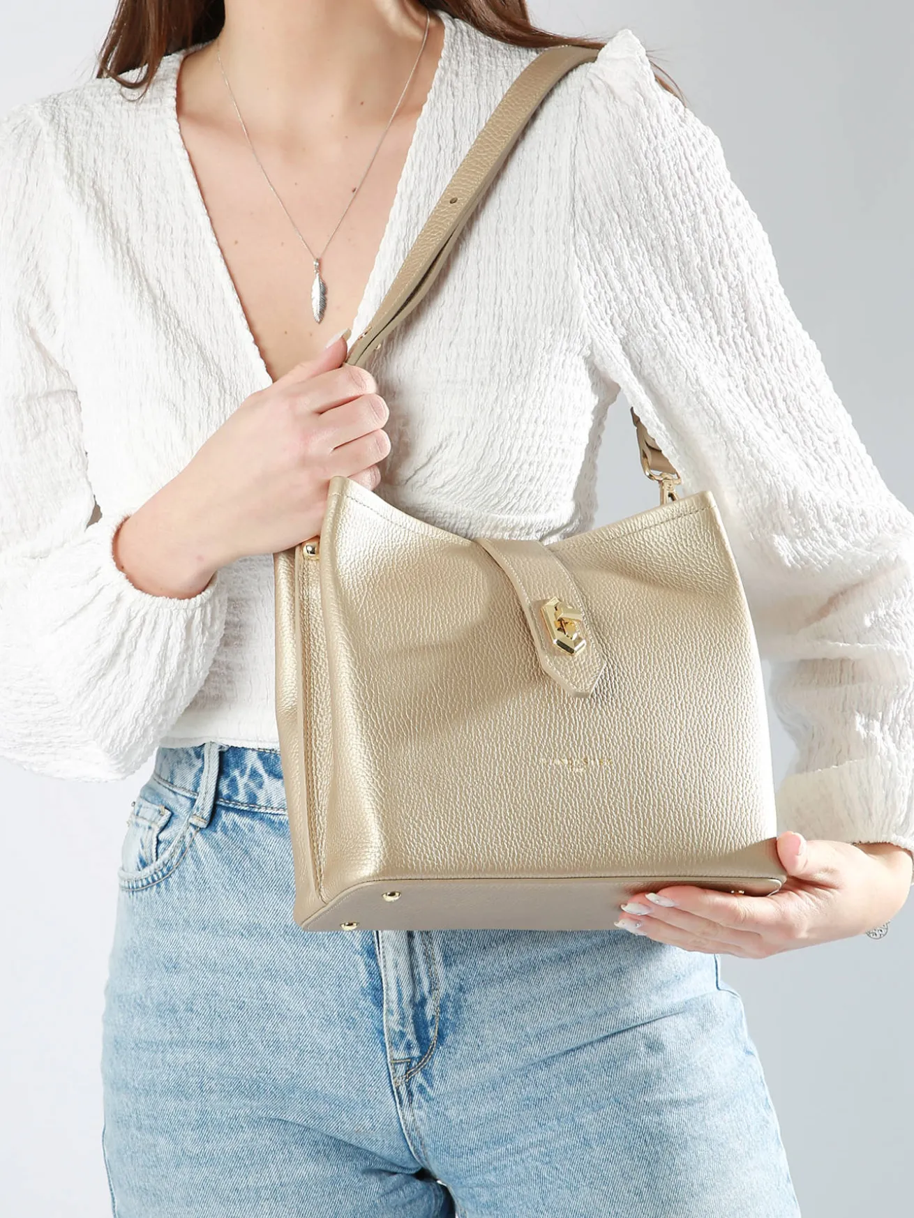 Sac bandoulière Top double LANCASTER