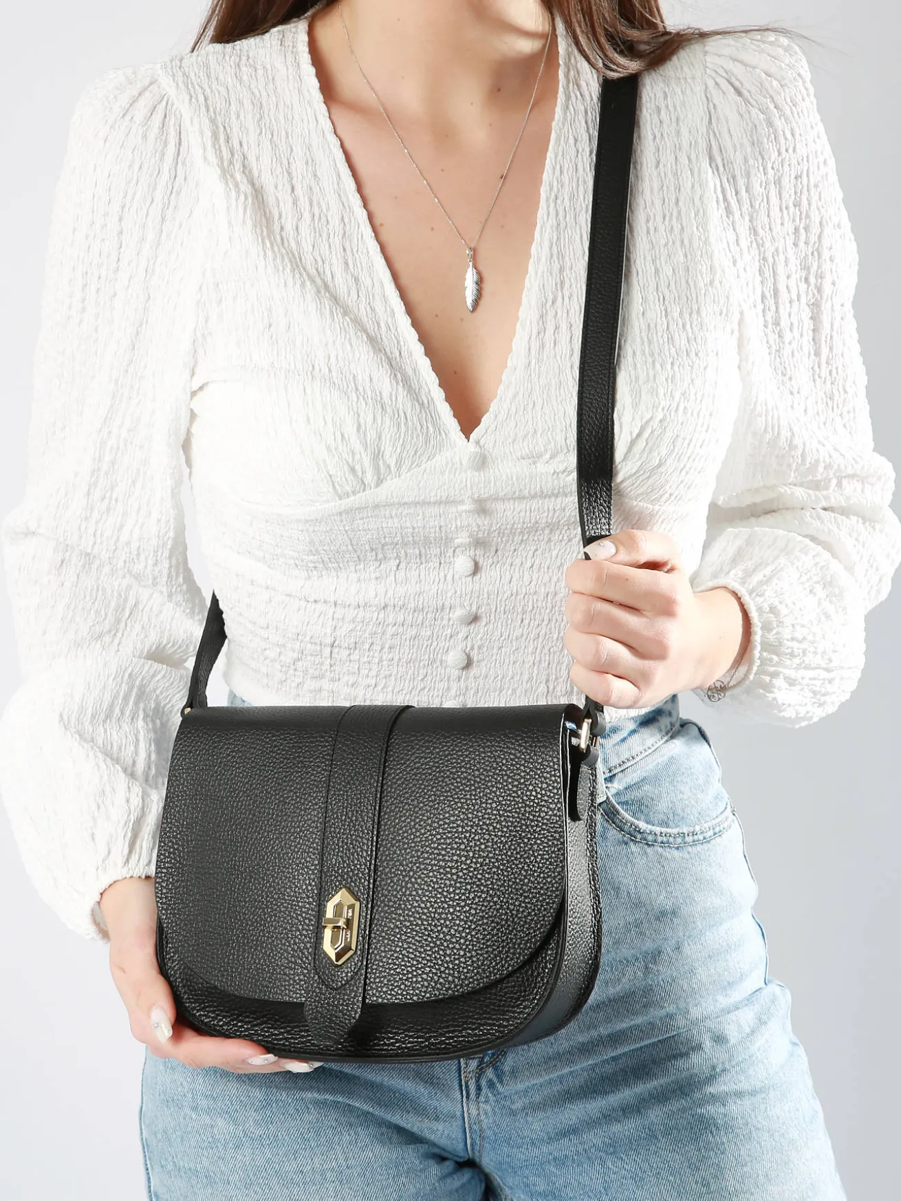 Sac bandoulière Top double LANCASTER