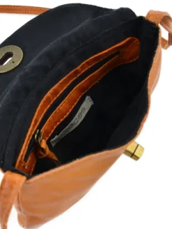 Sac bandoulière Totally royal cuir PIECES