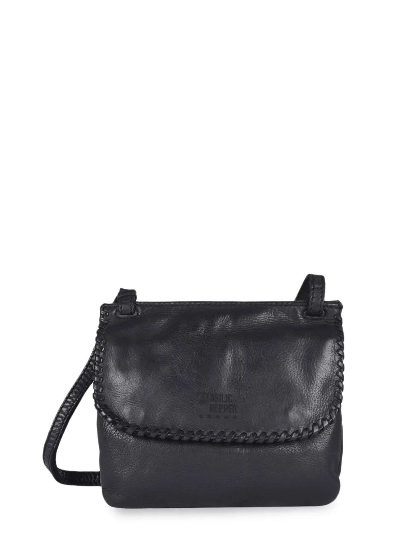 Sac bandoulière Utility cuir BASILIC PEPPER