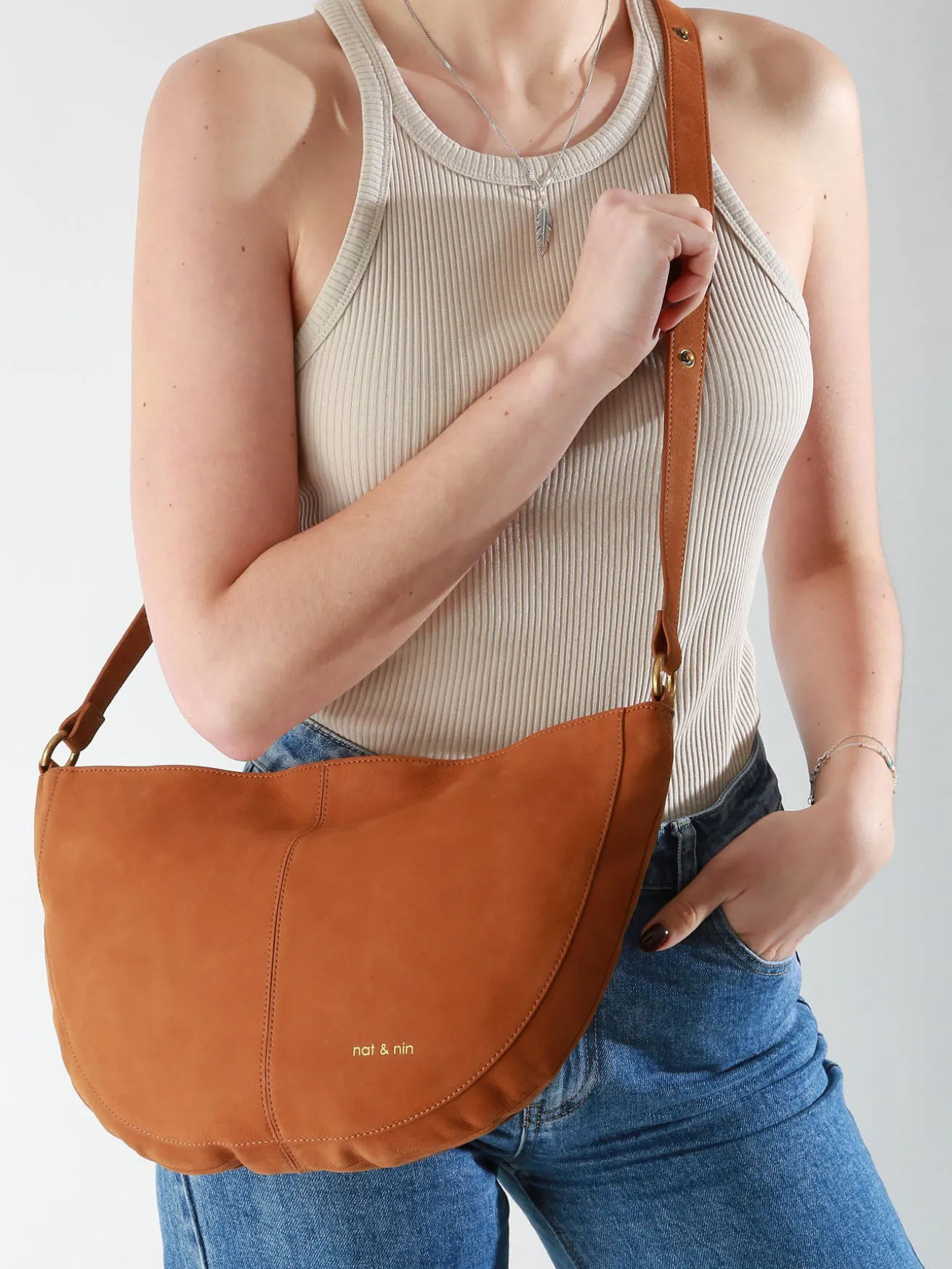 Sac bandoulière Vintage cuir NAT ET NIN