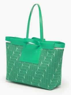 Sac cabas Camille Jacquard et cuir LANCEL