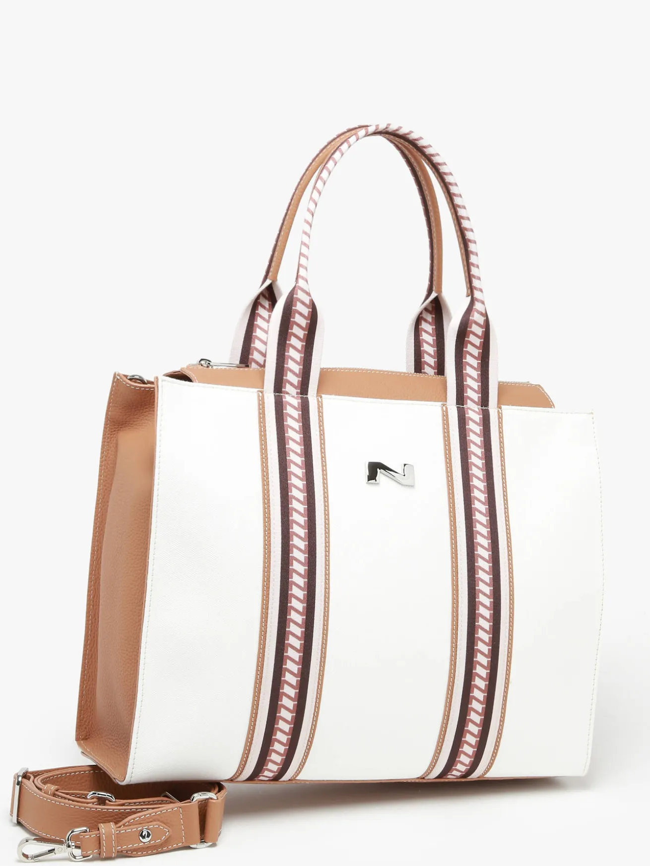 Sac cabas Nina canvas et cuir NATHAN BAUME