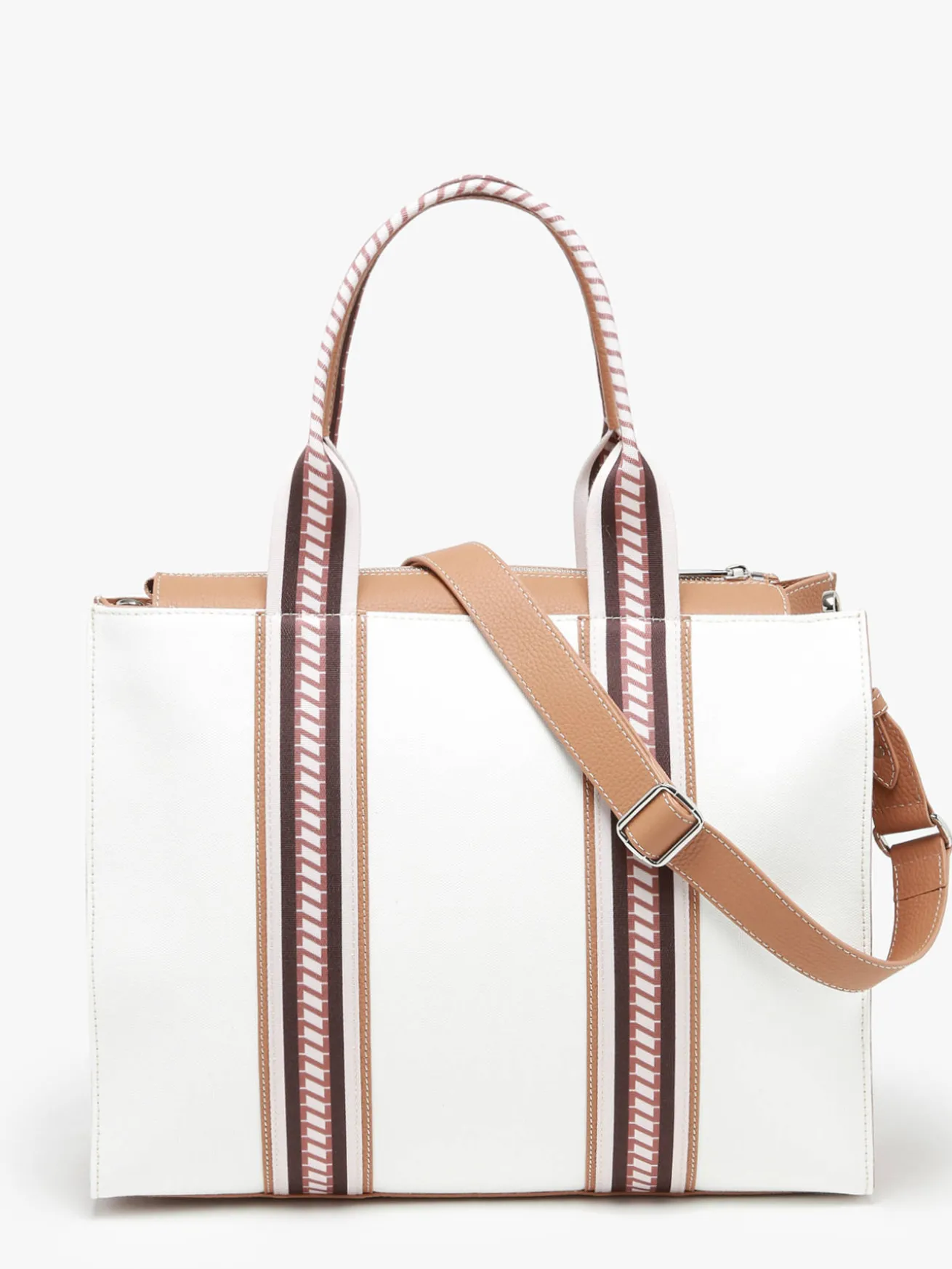 Sac cabas Nina canvas et cuir NATHAN BAUME