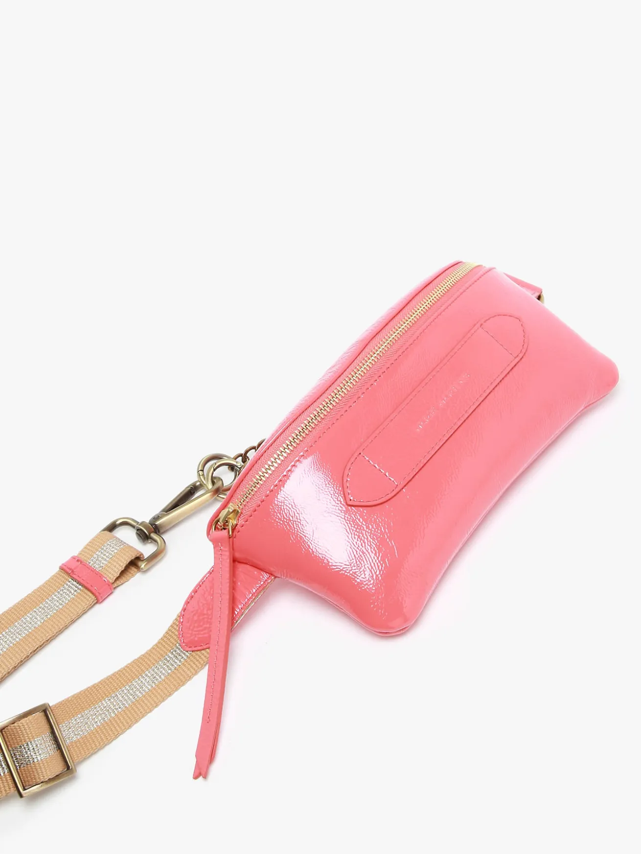 Sac ceinture Coachella cuir vernis froissé MARIE MARTENS
