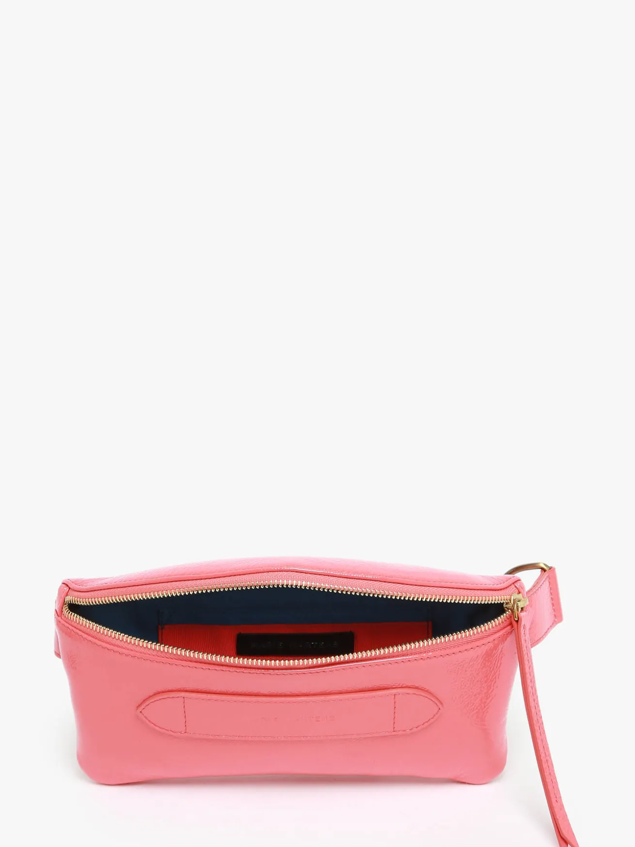 Sac ceinture Coachella cuir vernis froissé MARIE MARTENS