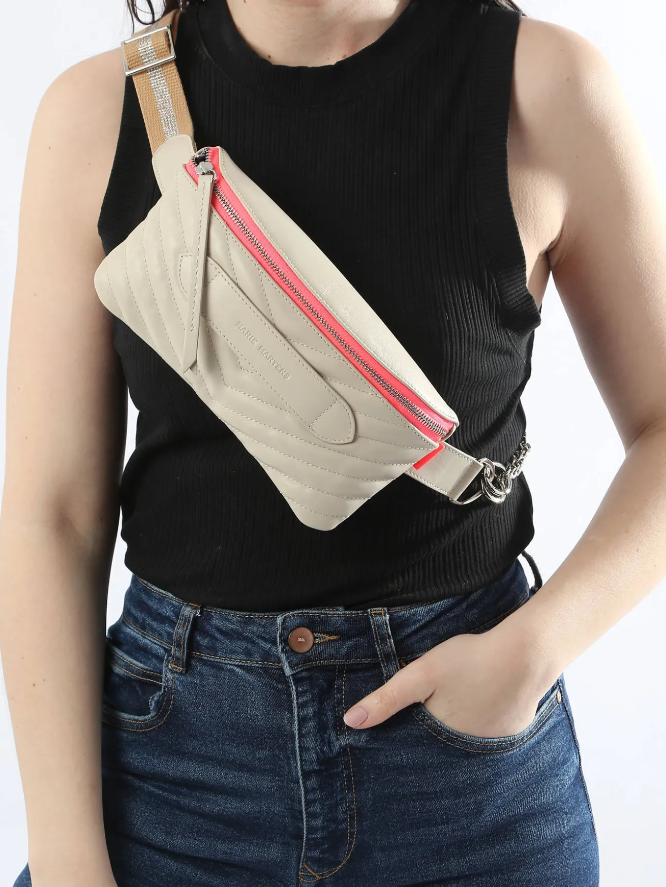 Sac ceinture Coachella matelassé cuir MARIE MARTENS