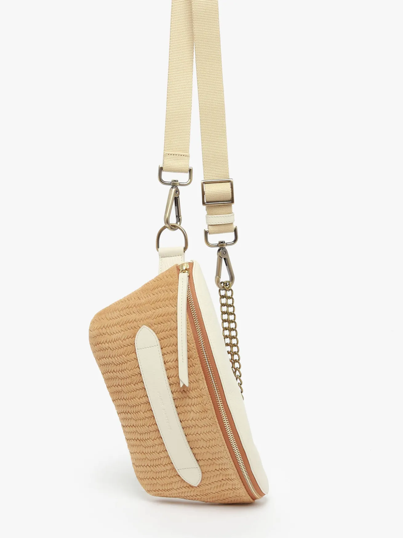Sac ceinture Neufmille cuir daim façon tressé MARIE MARTENS