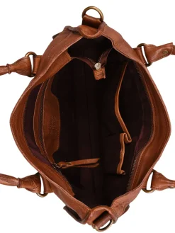 Sac porté main Cow cuir BASILIC PEPPER