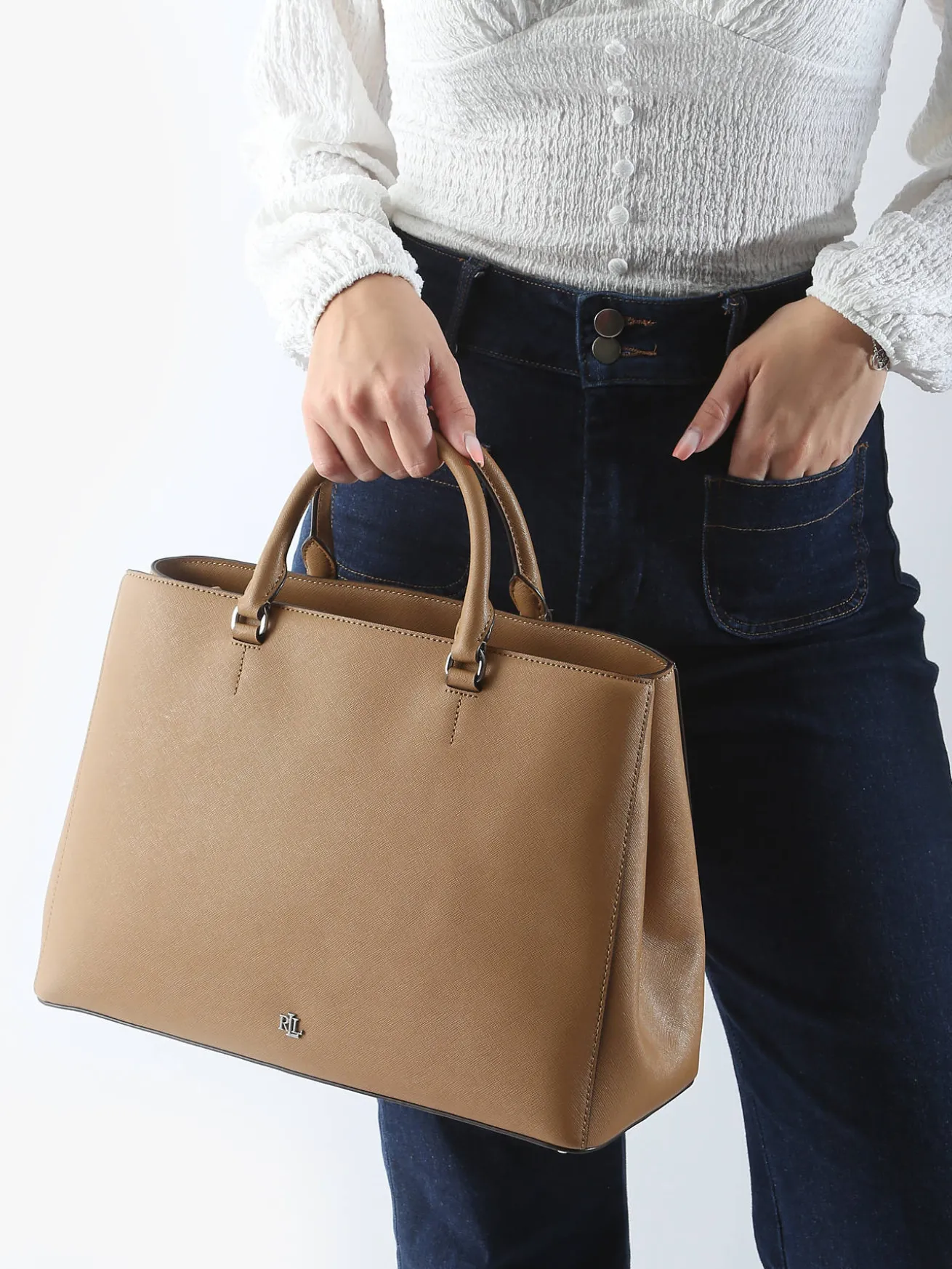 Sac porté main Hanna 37 cuir LAUREN RALPH LAUREN