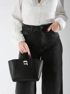 Sac porté main K ikonic 2.0 cuir KARL LAGERFELD