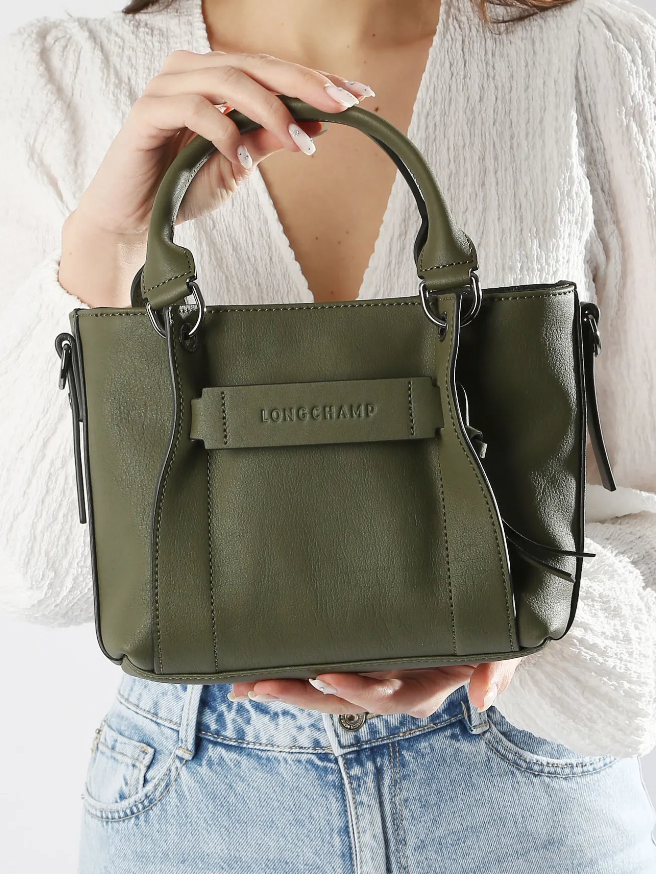 Sac porté main S Longchamp 3D cuir LONGCHAMP