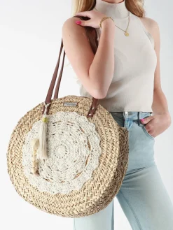 sac porté épaule Bora paille LES TROPEZIENNES