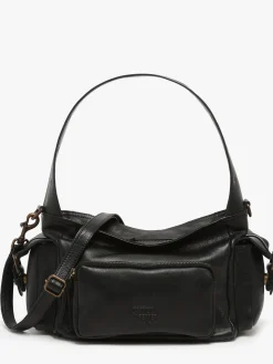 Sac porté épaule Cargo cuir BASILIC PEPPER