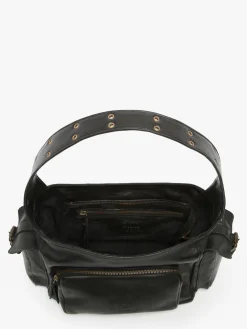 Sac porté épaule Cargo cuir BASILIC PEPPER