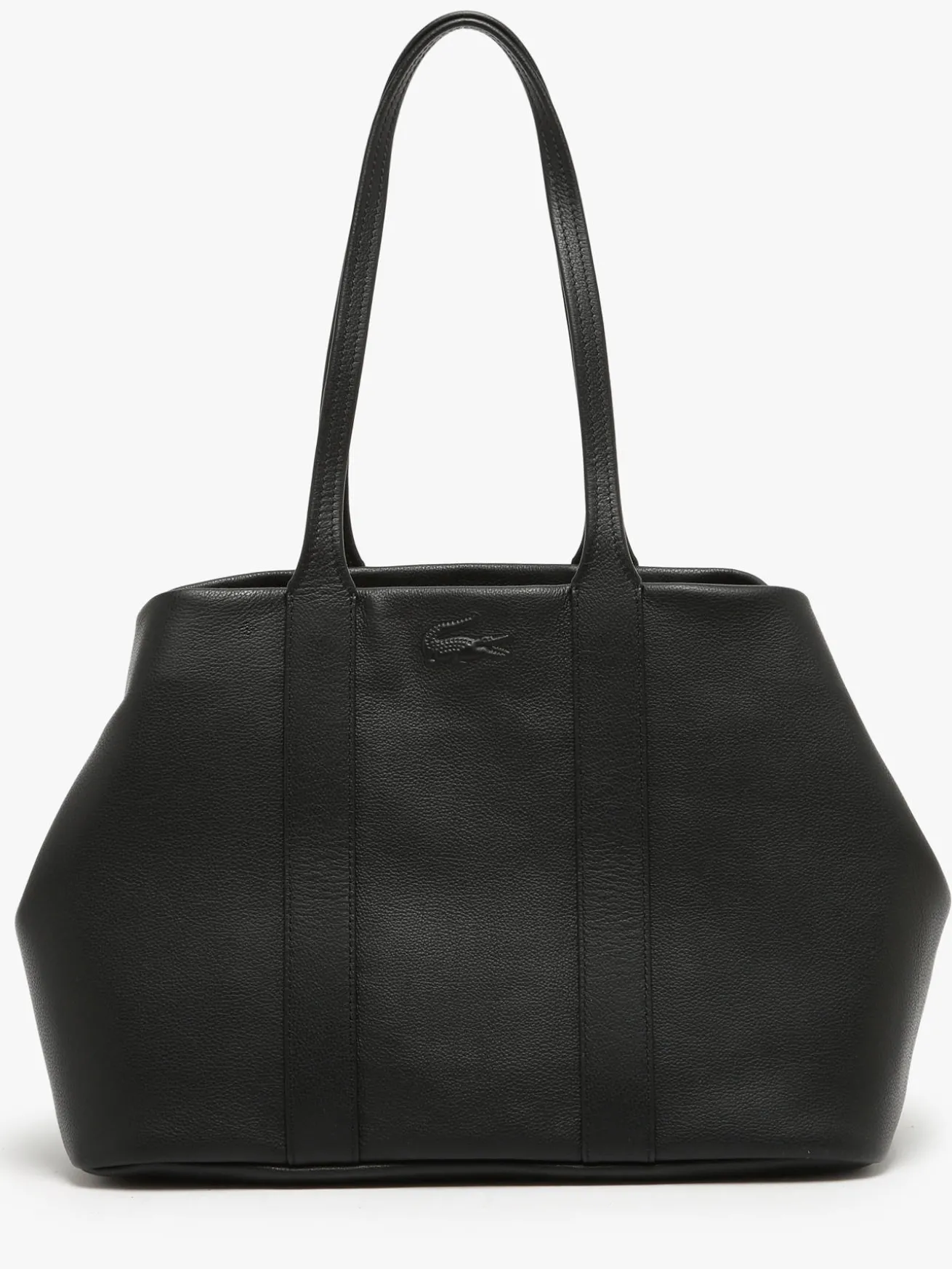 sac porté épaule City court cuir LACOSTE