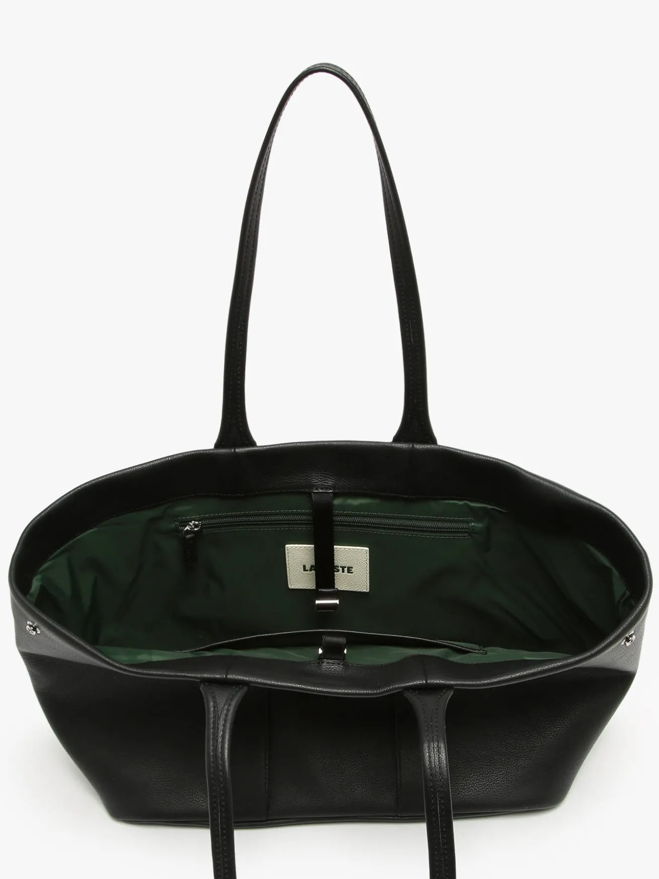 sac porté épaule City court cuir LACOSTE