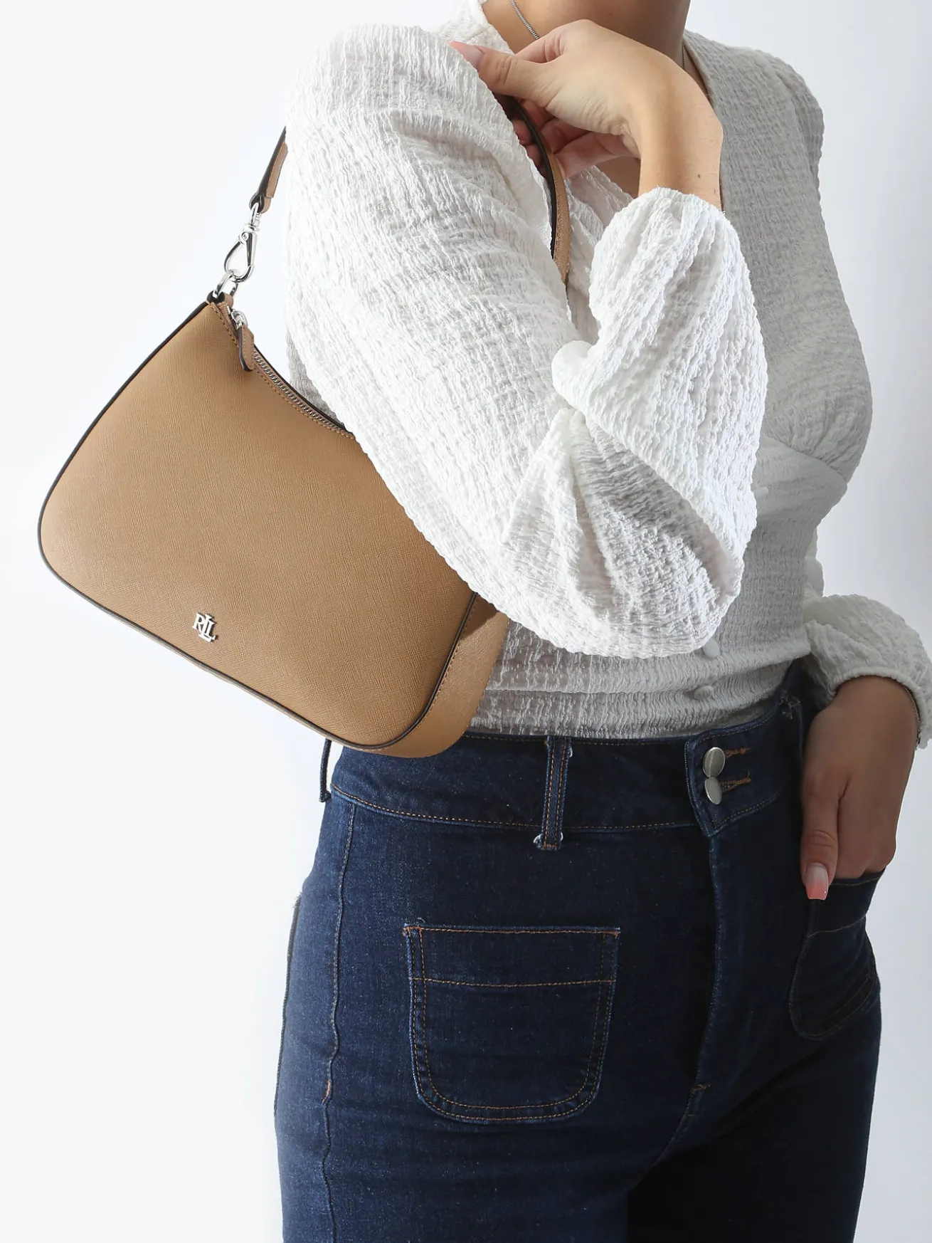 Sac porté épaule Danni 26 cuir LAUREN RALPH LAUREN
