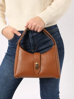 Sac porté épaule Foulonne double cuir LANCASTER