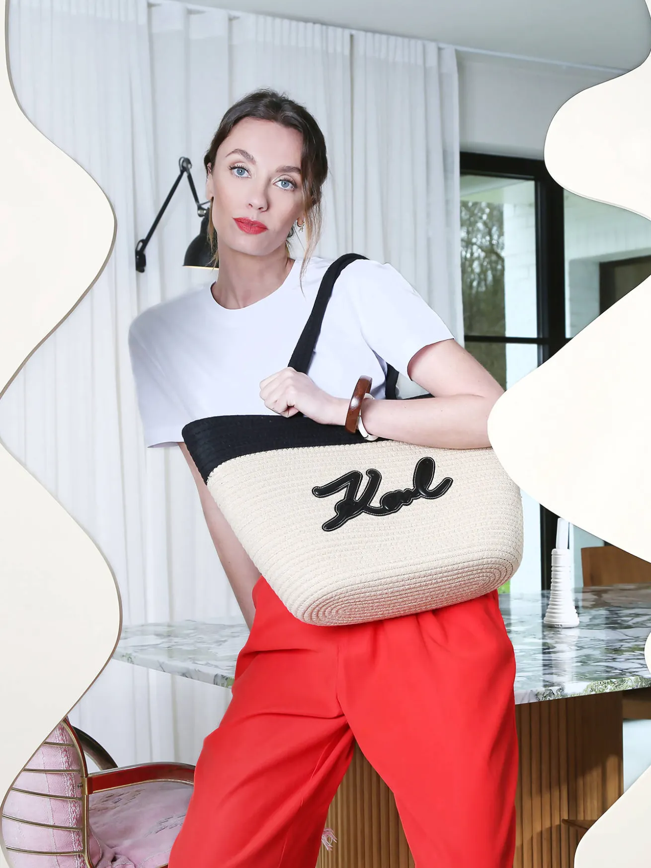 Sac porté épaule K signature KARL LAGERFELD