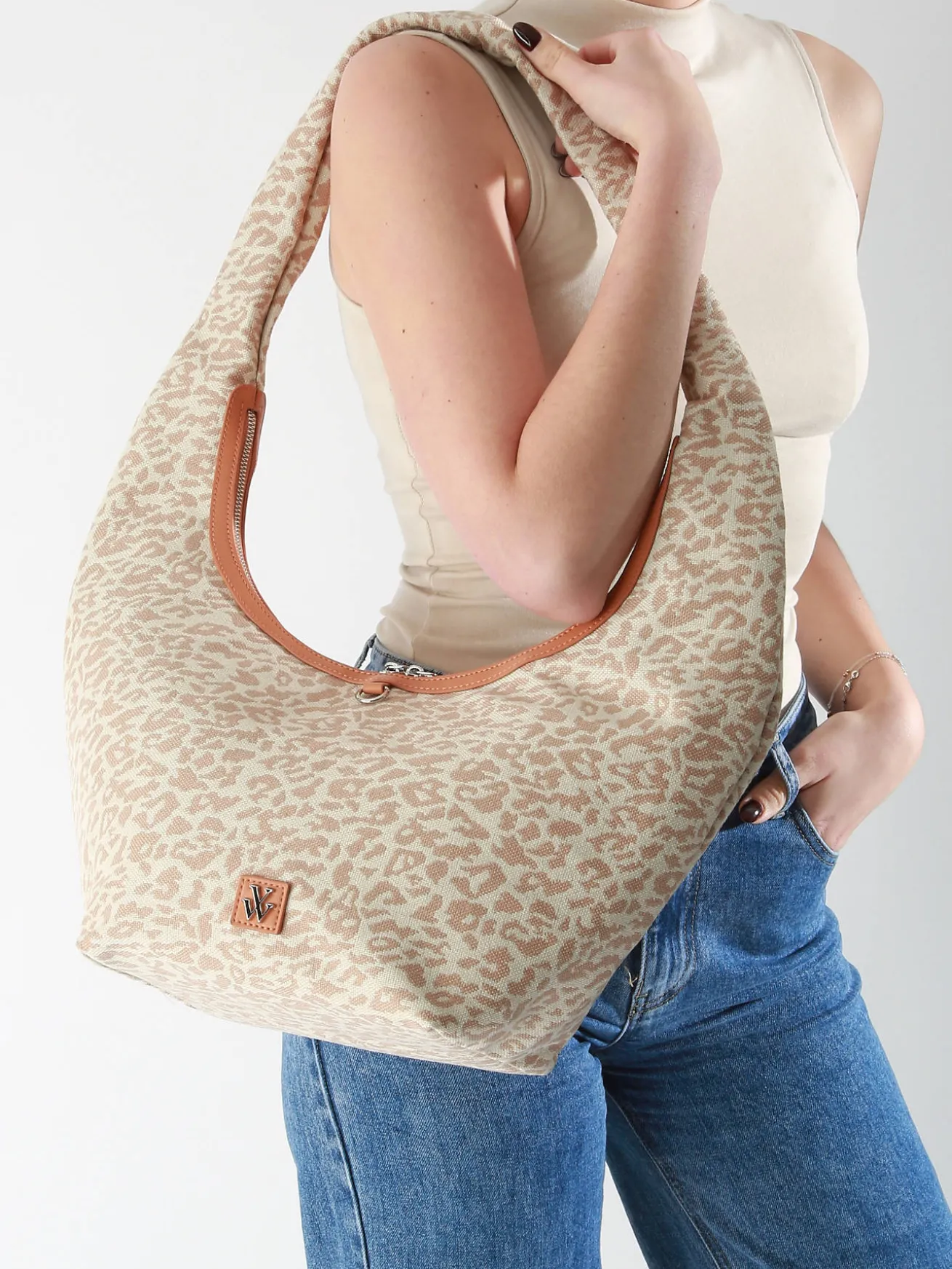 sac porté épaule Leopard polyester VANESSA WU