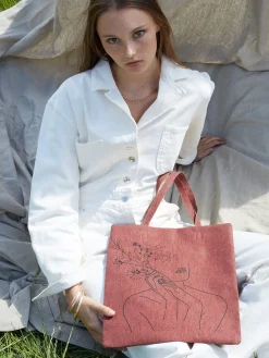 Sac porté épaule Lilas liège WOOMEN