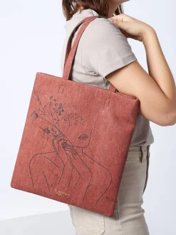 Sac porté épaule Lilas liège WOOMEN