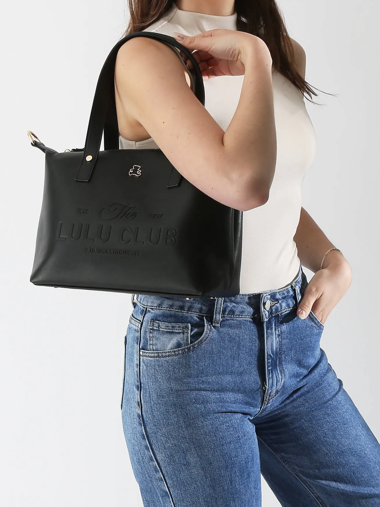 sac porté épaule Logo LULU CASTAGNETTE