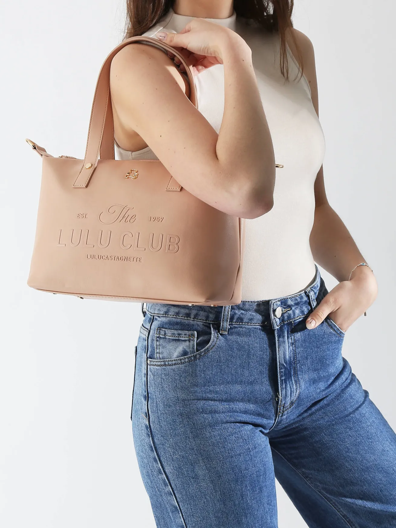 sac porté épaule Logo LULU CASTAGNETTE