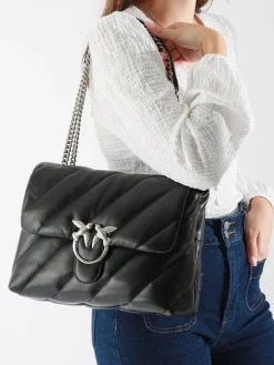 sac porté épaule Love bag puff cuir PINKO