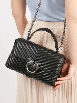 Sac porté épaule Love bag quilt cuir PINKO