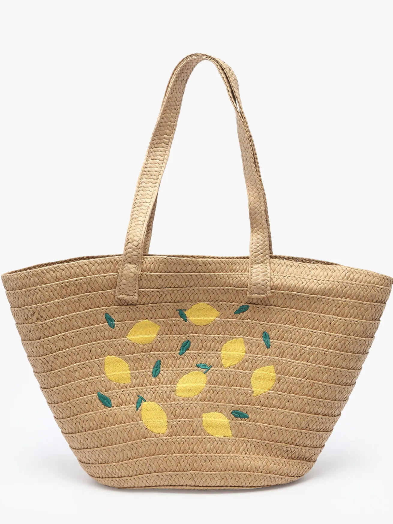 Sac porté épaule Luisa raphia PIECES