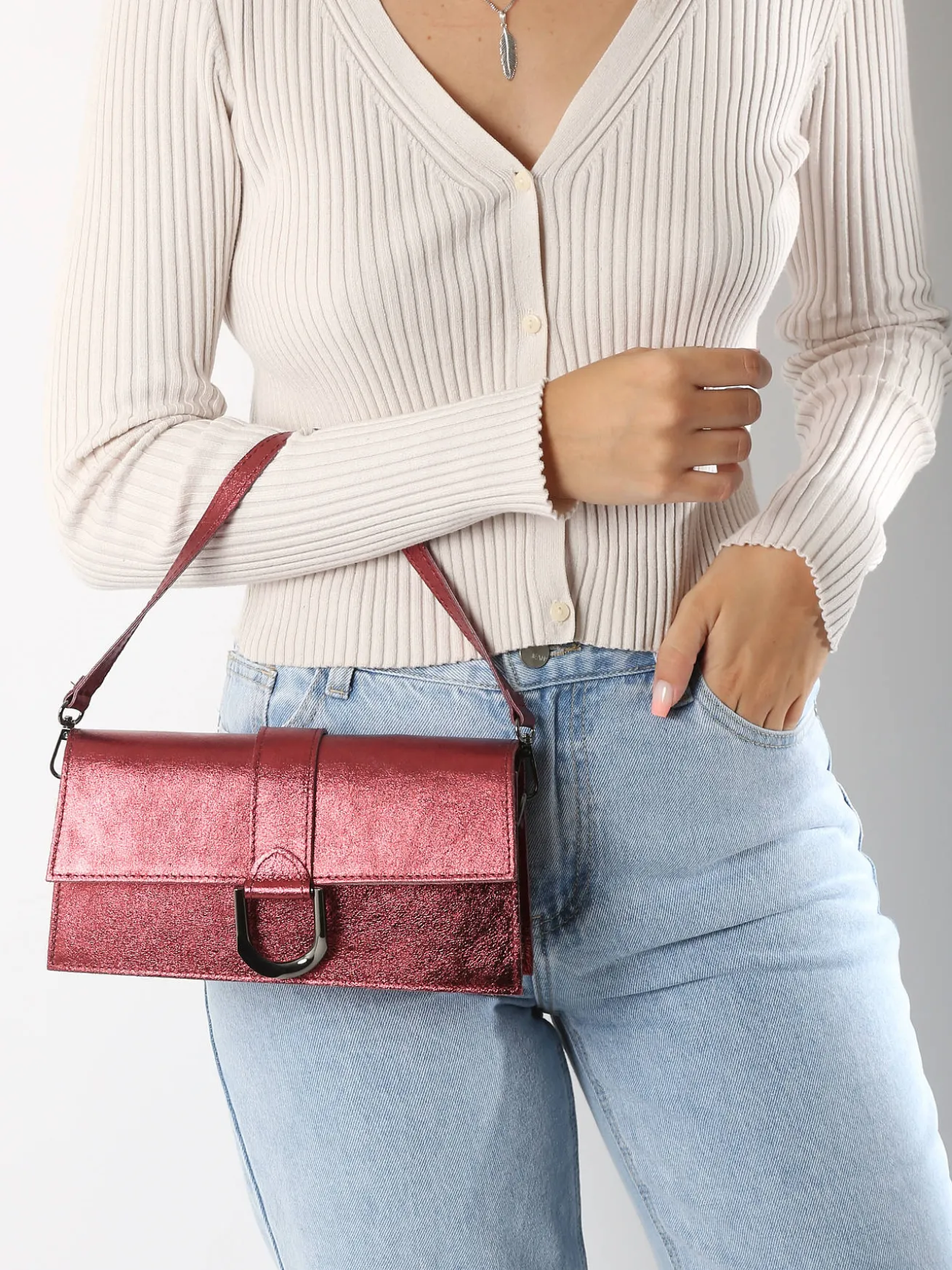 sac porté épaule Nine cuir MILANO
