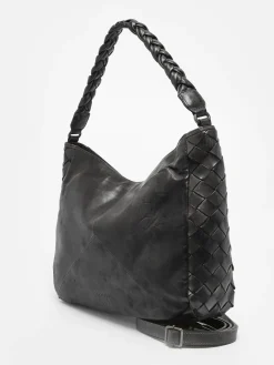 Sac porté épaule Obbo cuir BASILIC PEPPER
