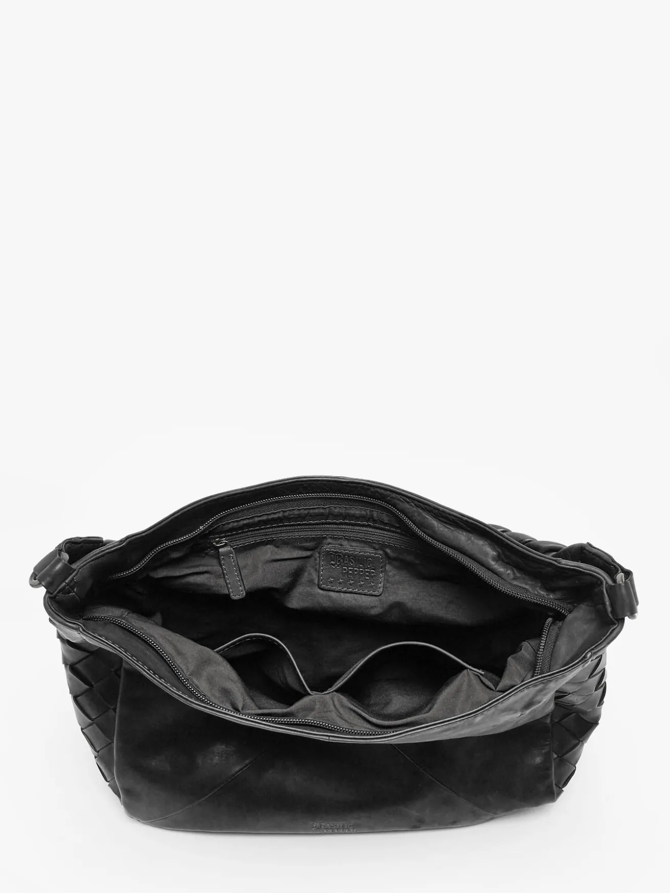 Sac porté épaule Obbo cuir BASILIC PEPPER