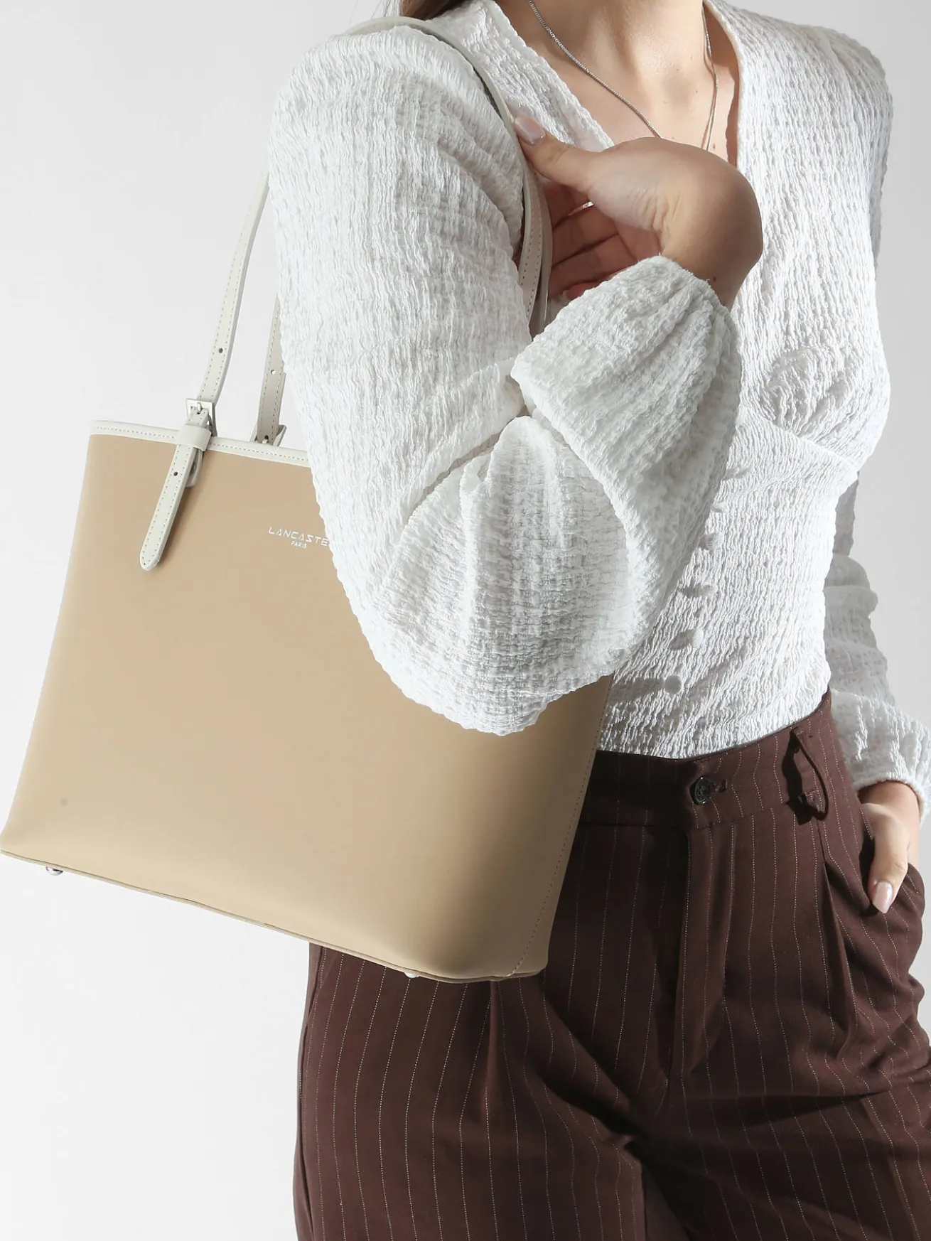 Sac porté épaule Smooth cuir LANCASTER