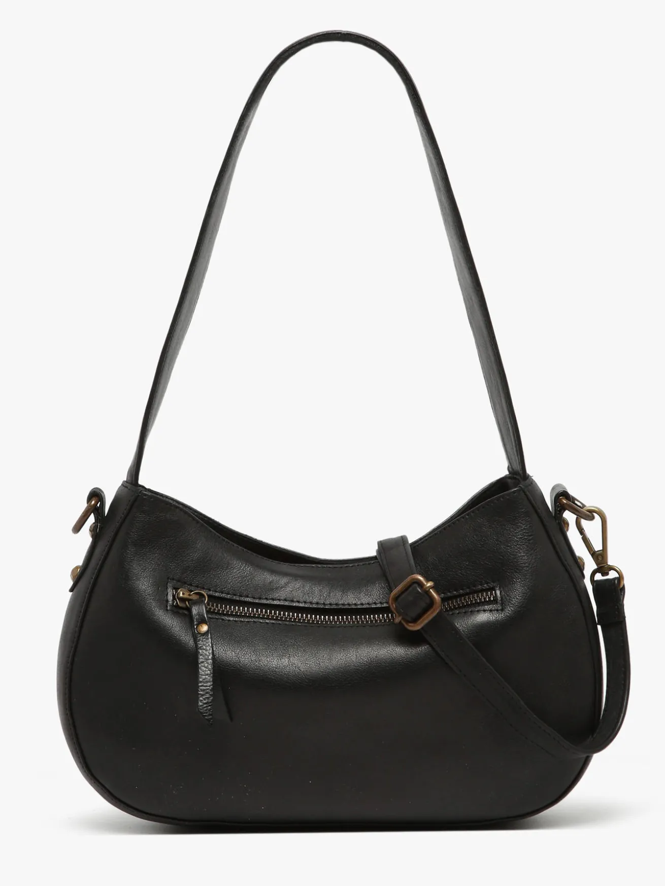 Sac porté épaule Strappy cuir BASILIC PEPPER