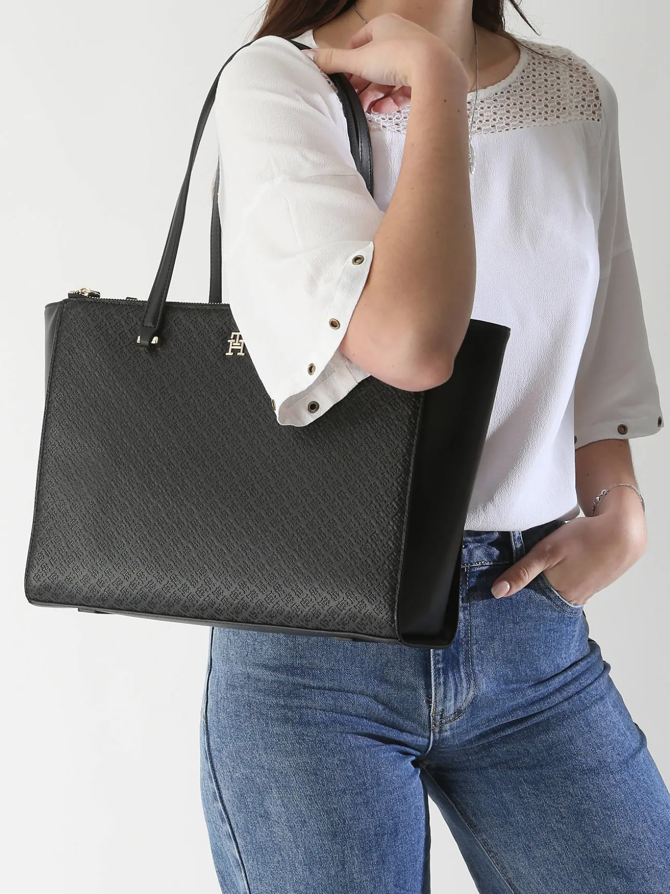 sac porté épaule Th eternity polyurethane TOMMY HILFIGER