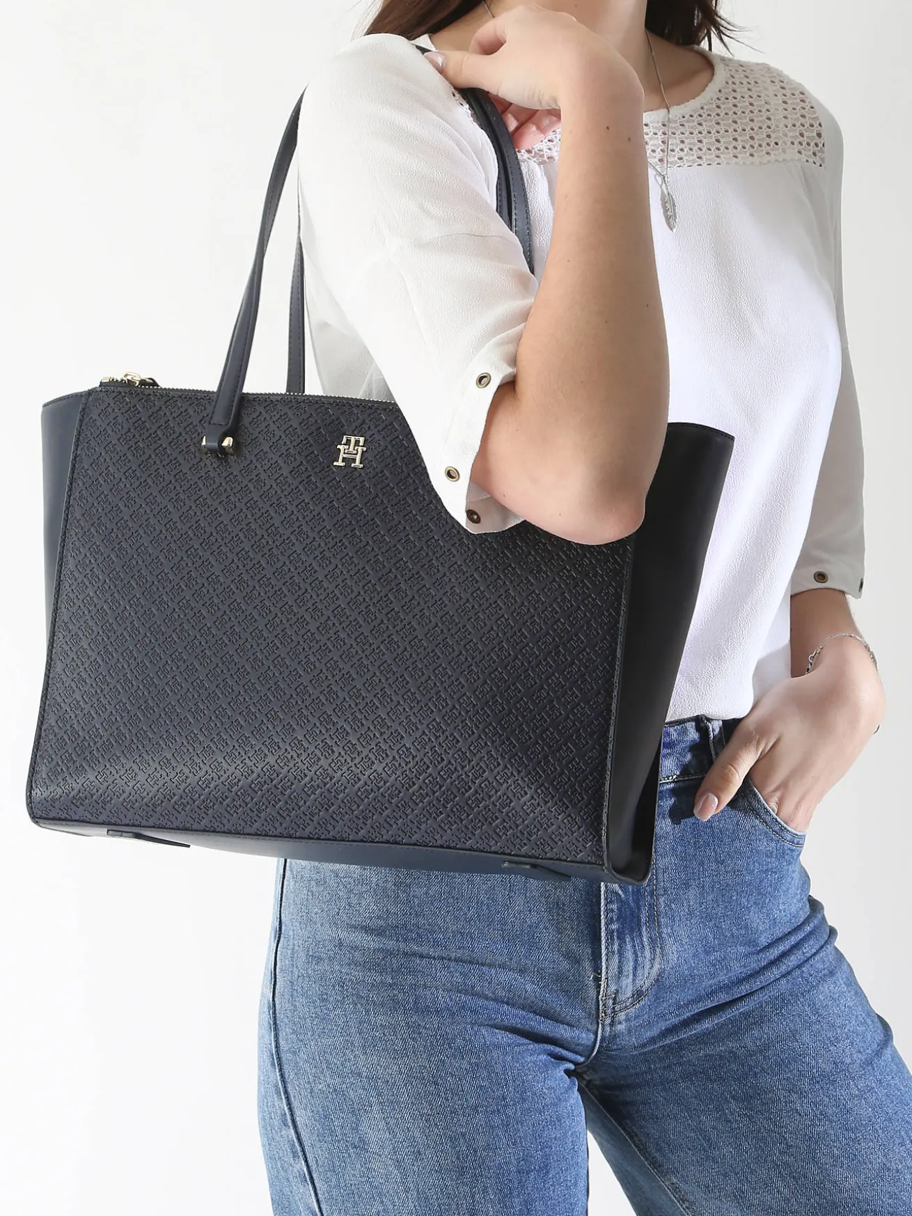 sac porté épaule Th eternity polyurethane TOMMY HILFIGER