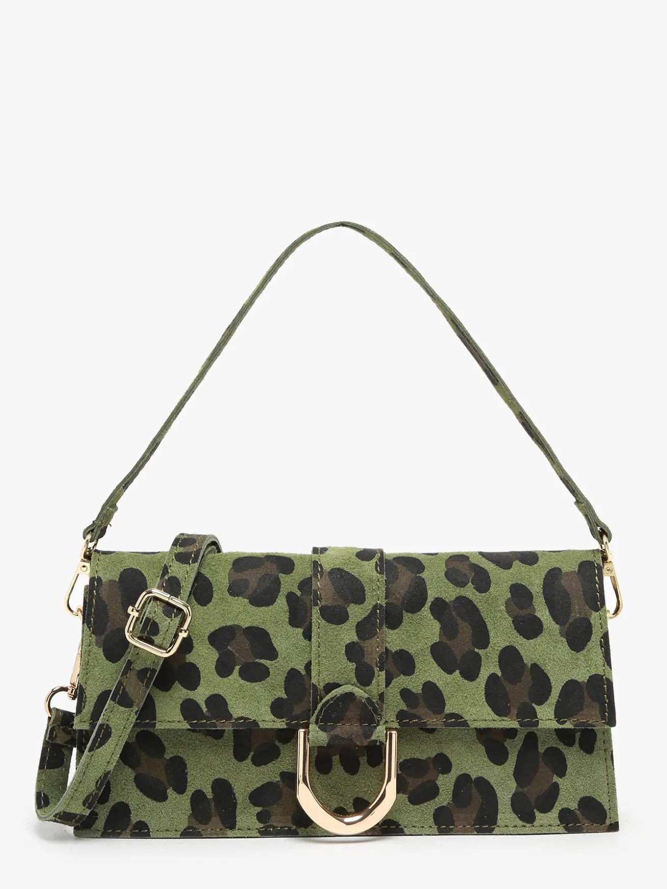 sac porté épaule Velvet leopardo cuir MILANO