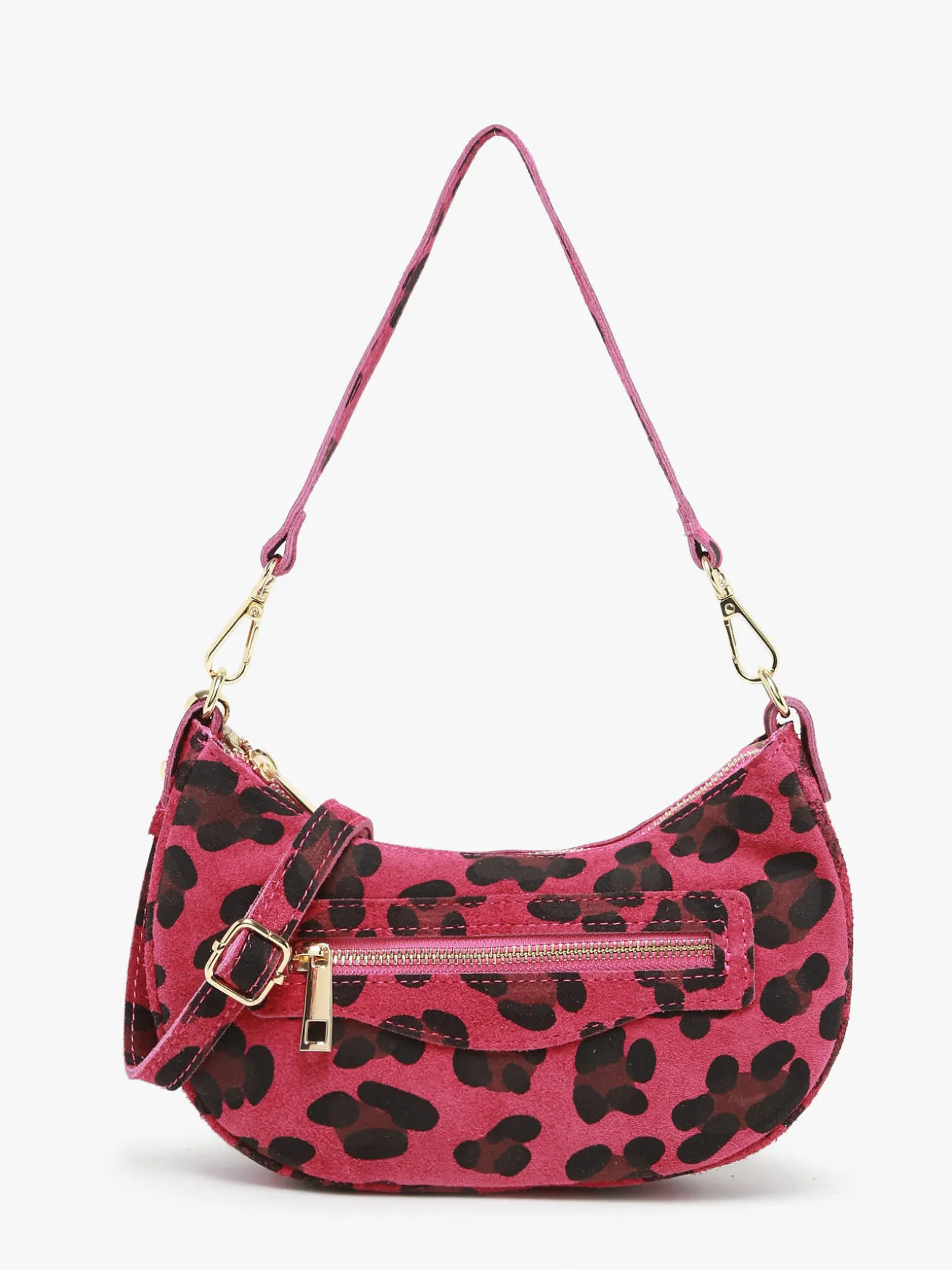 sac porté épaule Velvet leopardo cuir MILANO