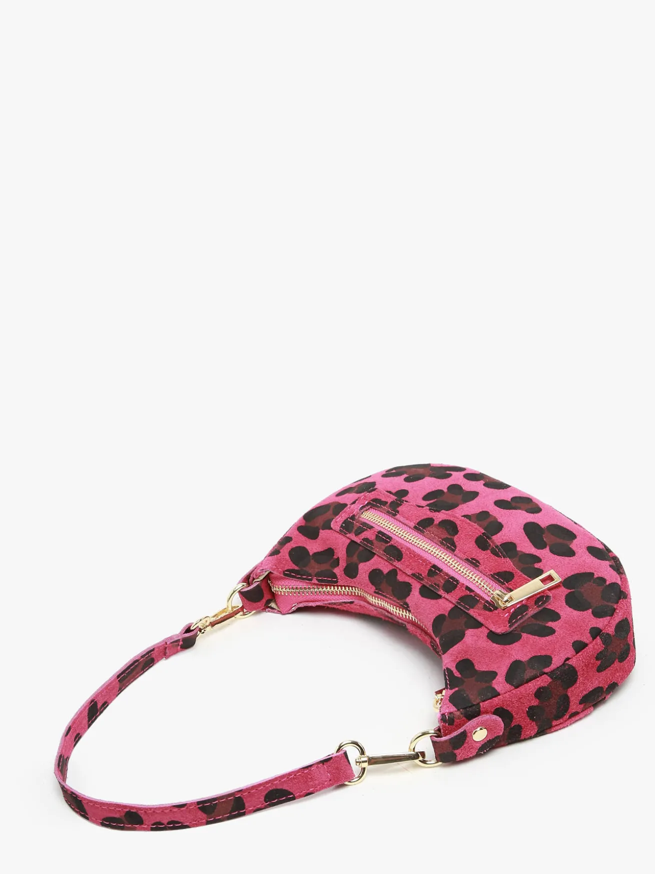sac porté épaule Velvet leopardo cuir MILANO