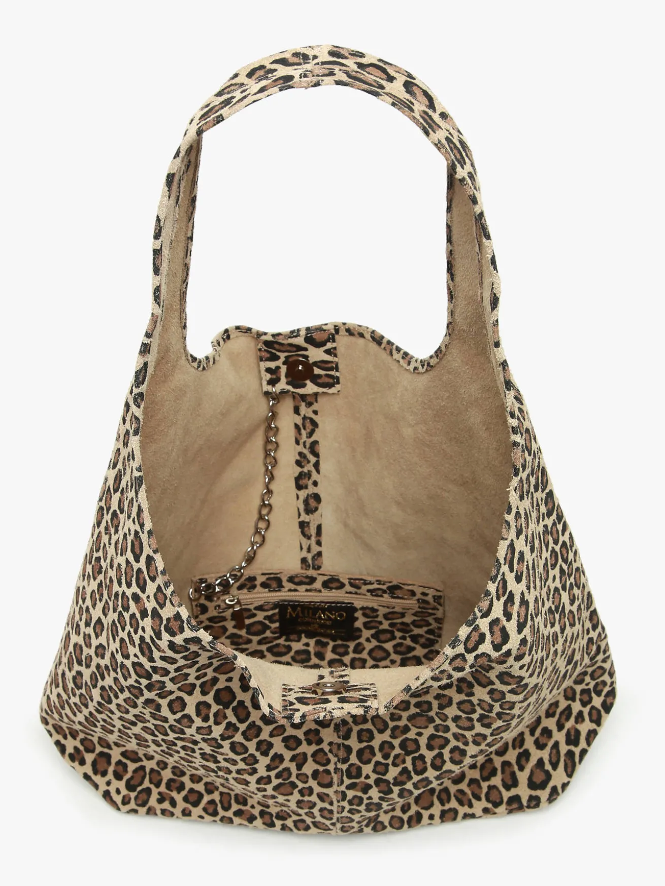 sac porté épaule Velvet leopardo cuir MILANO