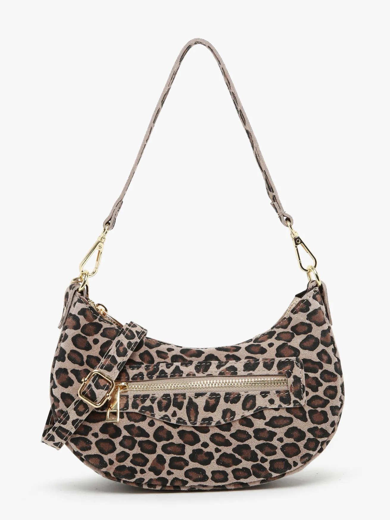 sac porté épaule Velvet leopardo cuir MILANO