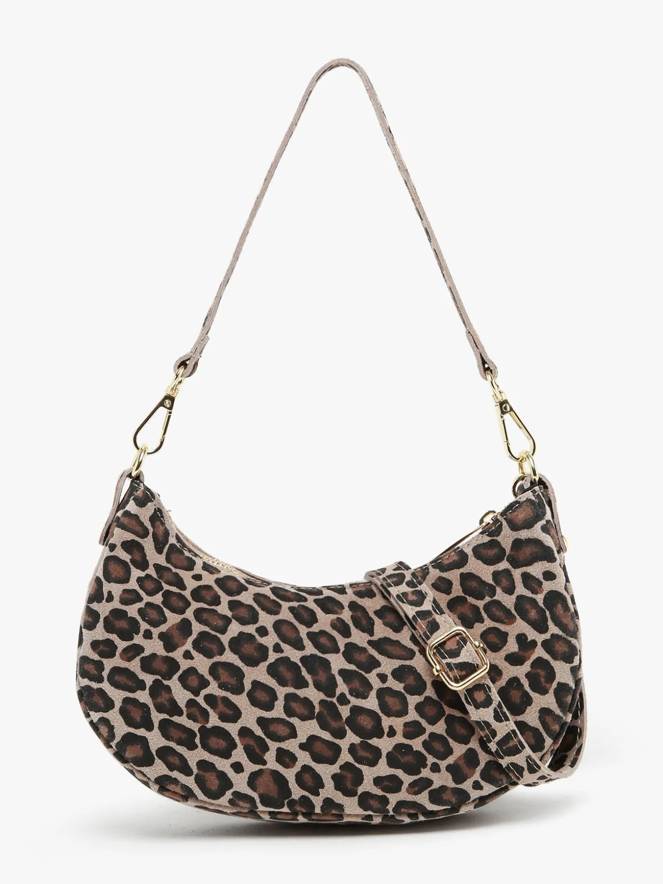 sac porté épaule Velvet leopardo cuir MILANO