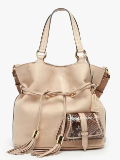 Sac seau M Premier Flirt Python cuir LANCEL